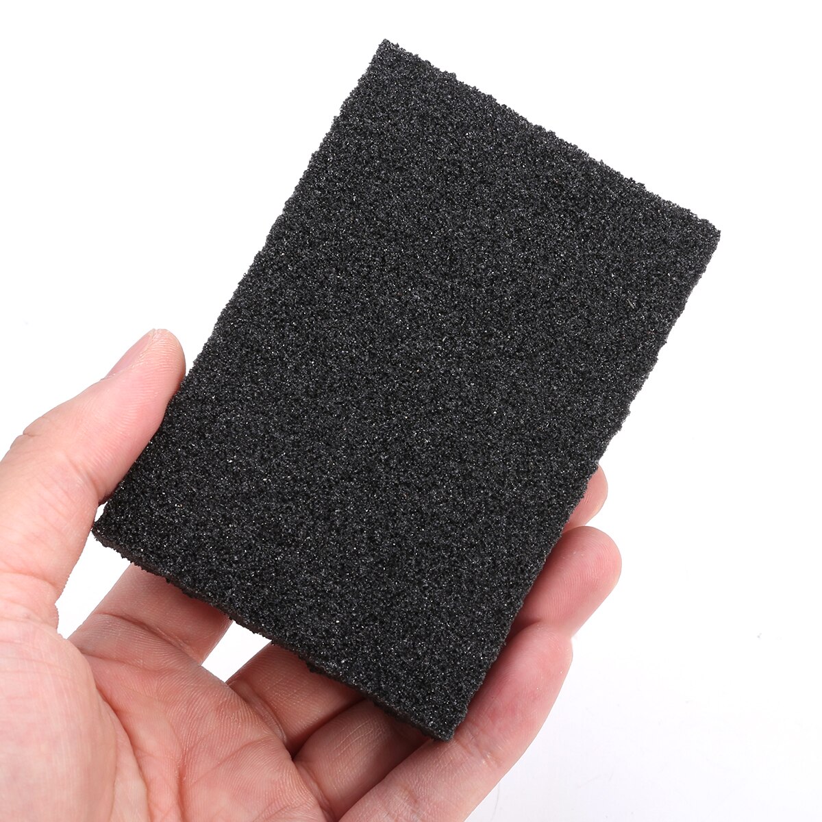 Mayitr 5pcs/lot Black Sponge Kitchen Emery Sponge Cleaner Rub Pot Except Rust Cleaning Sponge for Kitchen Bathroom