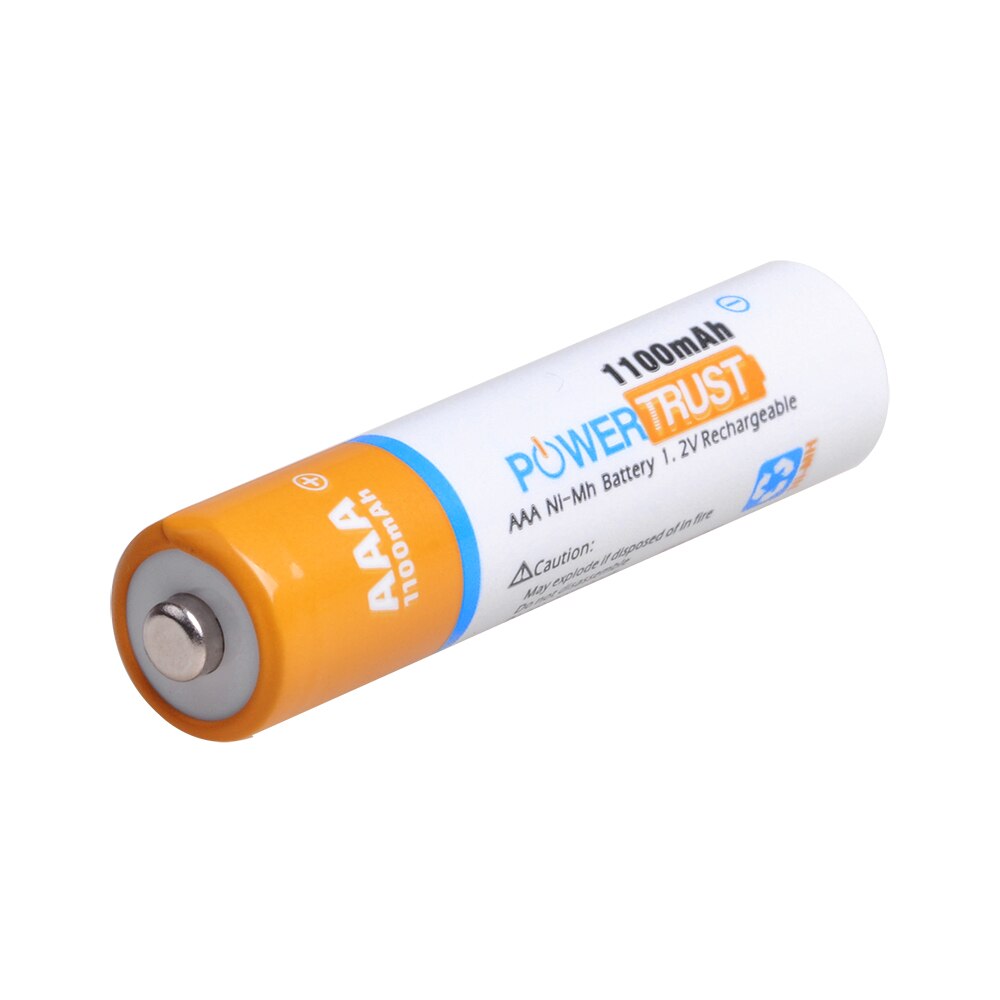 PowerTrust 8 Packs 1100mAh 1,2 V AAA Ni-Mh Akku für AA AAA Batterien (Fall Enthalten)