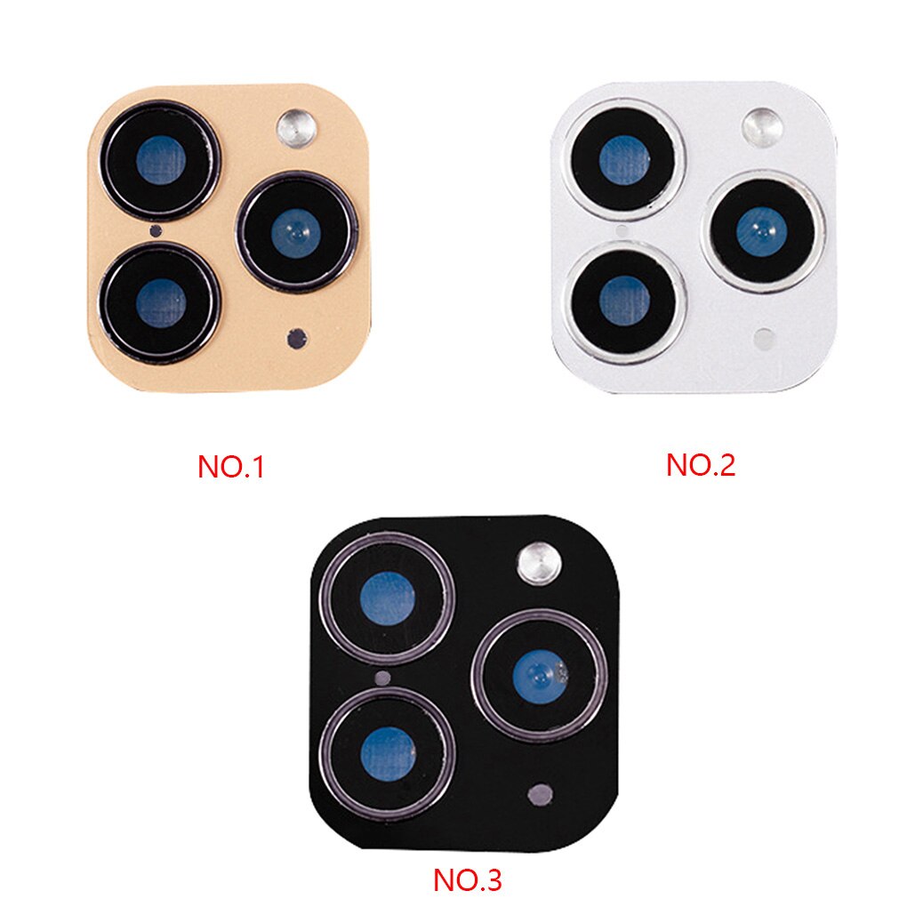 1/2pcs For iPhone Apple X XS MAX Seconds Change for 11Pro for iPhone 11 PRO MAX Lens Sticker Modified Camera Protective Cover