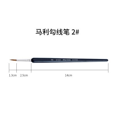 9 stuks make-up tekenpen kwasten fijn handgeschilderd dun haaklijn pen nylon kwast acryl verfpen kunstbenodigdheden: 2