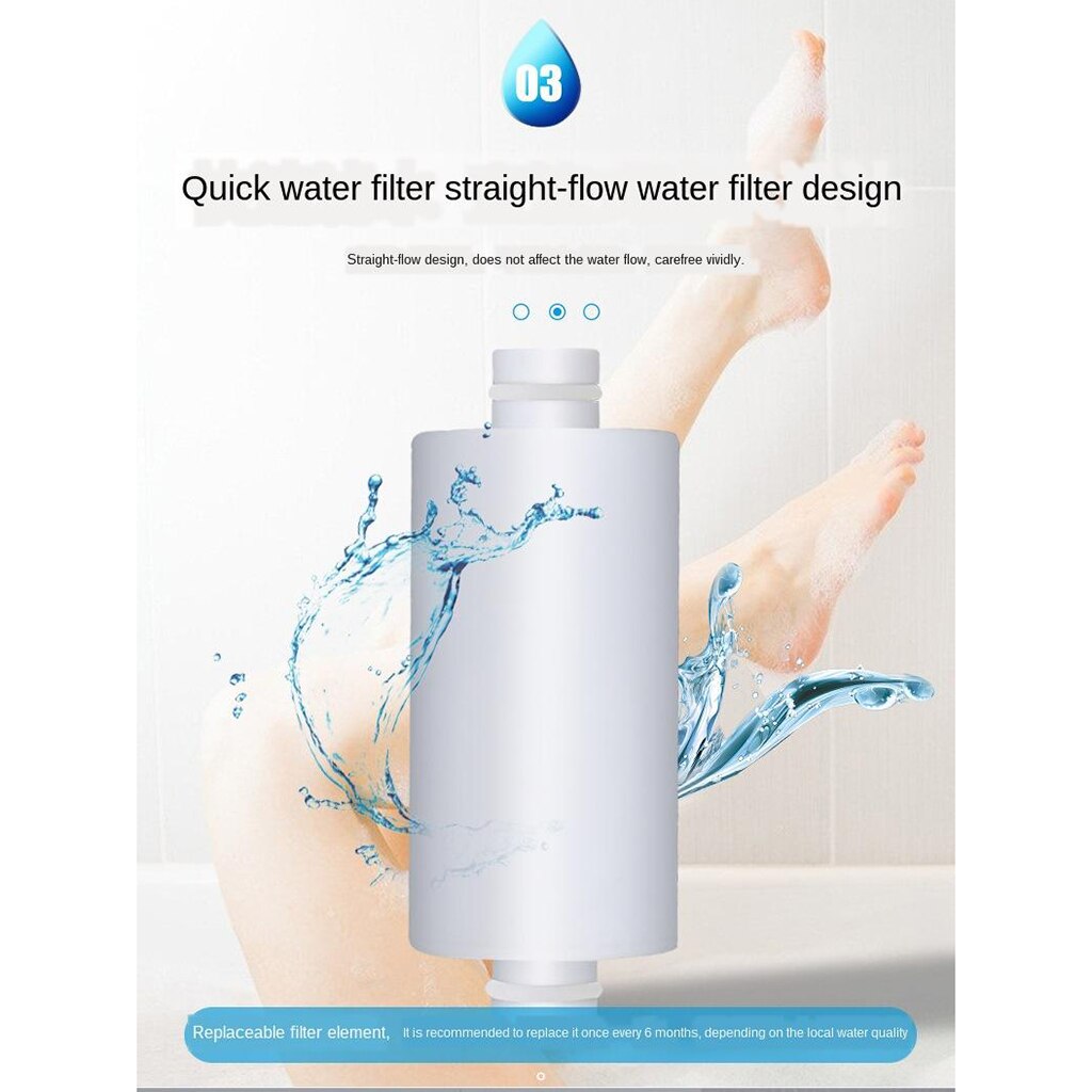 4pcs 15-stage shower filter replacement cartridge, hard water shower filter, universal compatible shower head, water softener, attachment cartridge