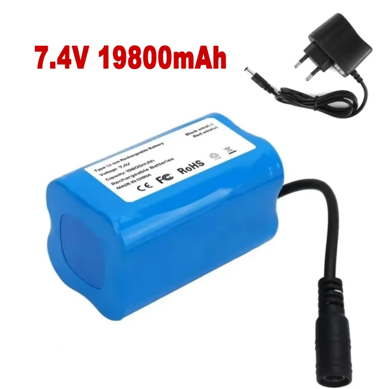 Akumulator 7,4 V 19800 mAh do T188 T888 2011-5 V007 C18 H18 So on Zdalnie sterowany RC Przynęta na ryby Części do łodzi: Jasne