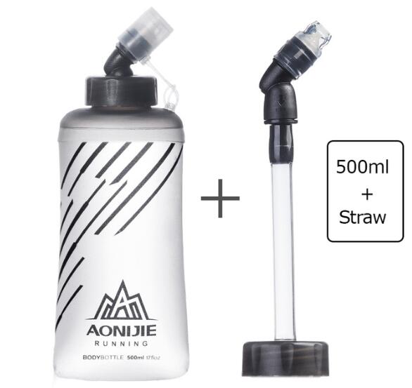 AONIJIE – bouteille d&#39;eau repliable sans BPA, 450ML ou 500ML, gourde pour le sport, bouteille d&#39;eau douce, bouilloire, Pack d&#39;hydratation, pour la vessie: SD21-500ml-1