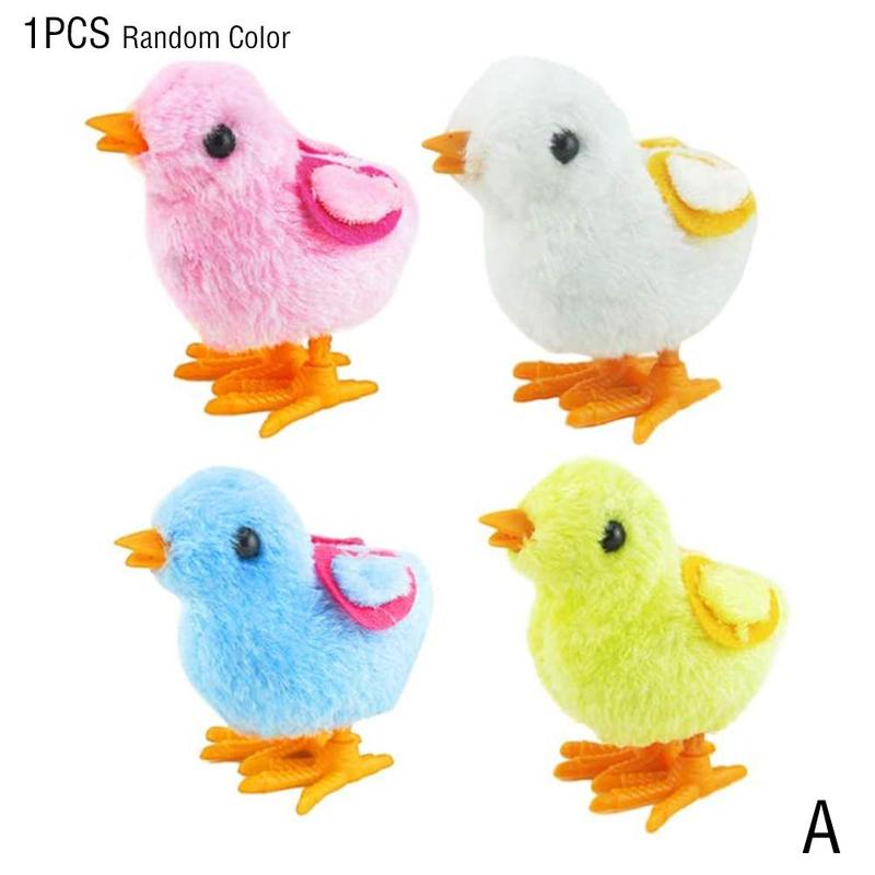 Jouet mécanique avec souris et poulet, 1 pièce, jouet à remonter, Animal de dessin animé, saut, marche, pour enfants et bébés, jouets amusants, couleur aléatoire