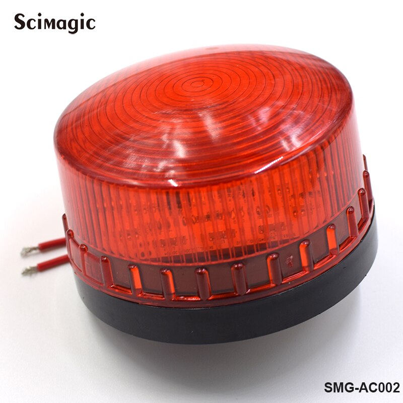 1x Dc 12V Of 24V Led Gate Knipperlicht Lamp Alarm Lamp Voor Swing Schuifpoort Opener/ slagboom Signaal Strobe Knipperende Lamp