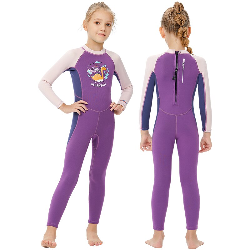 Mädchen Dicke Badeanzug Neopren Surfen Neoprenanzug 2,5mm Unterwasser Freies Tauchen Anzug Quallen Tauchen Bademode freundlicher bat einstellen