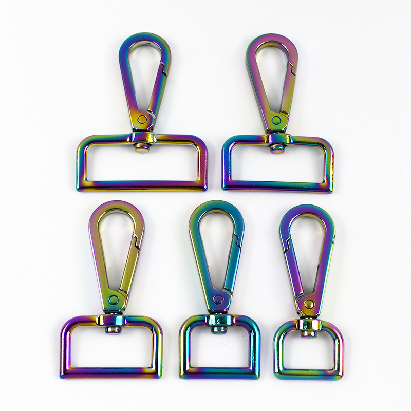 30Pcs 16/20/25/32/50mm Metal Bag Buckles for Webbing Belt Strap Swivel Lobster Clasp Handbag Trigger Snap Hook DIY Clip Buckle: 5# / Laser Bright