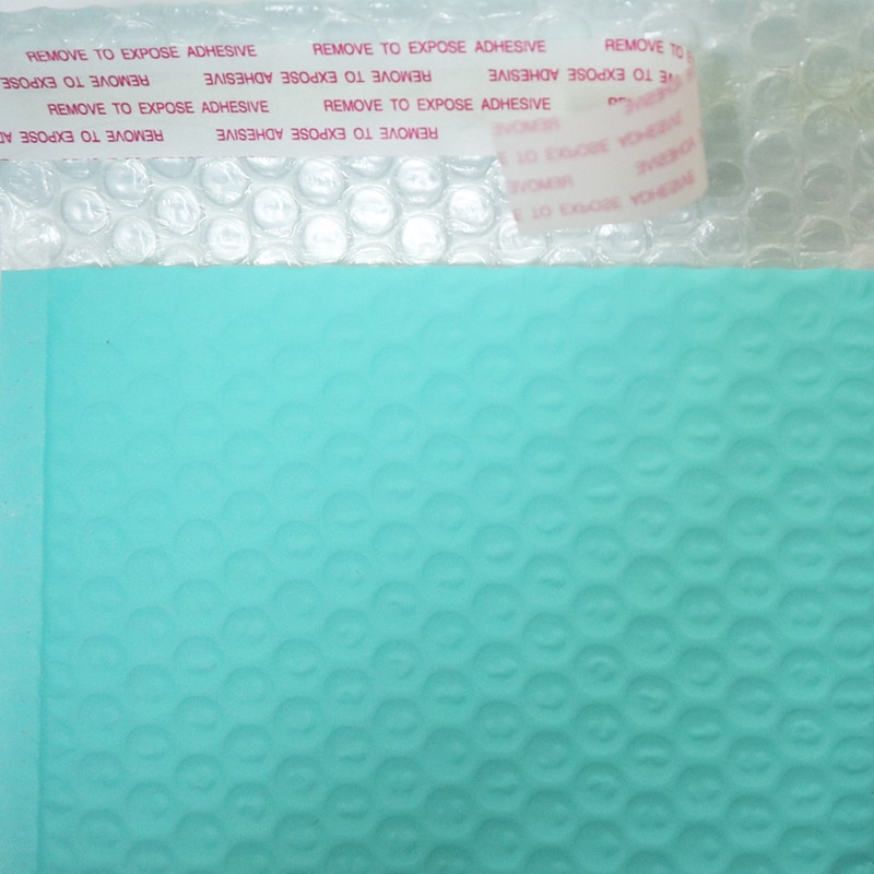 60 stk/parti plastik boble mailers grøn pose med boble rose rød ekspres emballage kuvert post boble pose 18 x 23cm