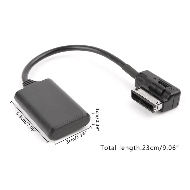 thumbnail image 2 of 12V Car Bluetooth 5.0 AUX Receiver Module – 2 RCA Interface Cable Adapter – Black 2 of 5