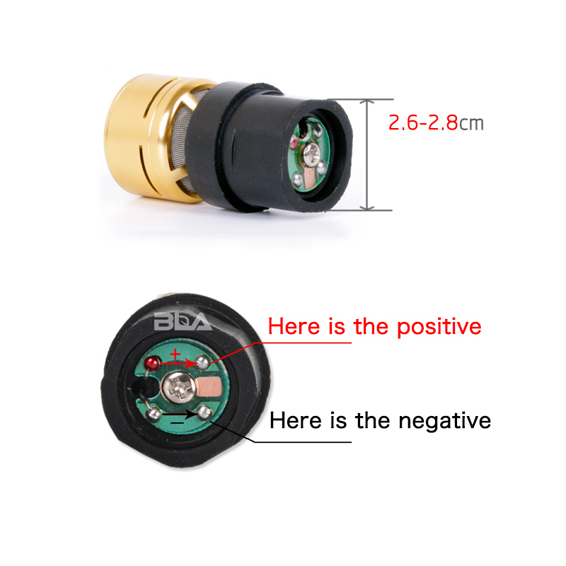Microphone Core Cartridge Replacement Capsule Repair Parts Core for Wire & Wireless