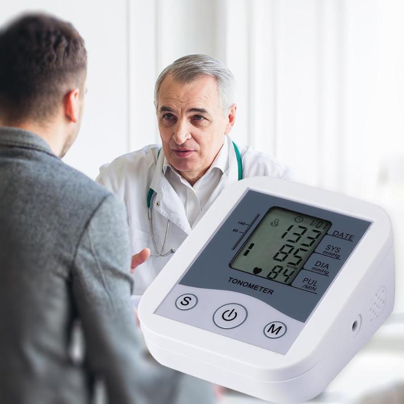 1PC Blood Pressure Monitor Upper Arm Blood Pressure Meter Digital Blood Pressure Measure Tool for Measuring Arterial Pressure