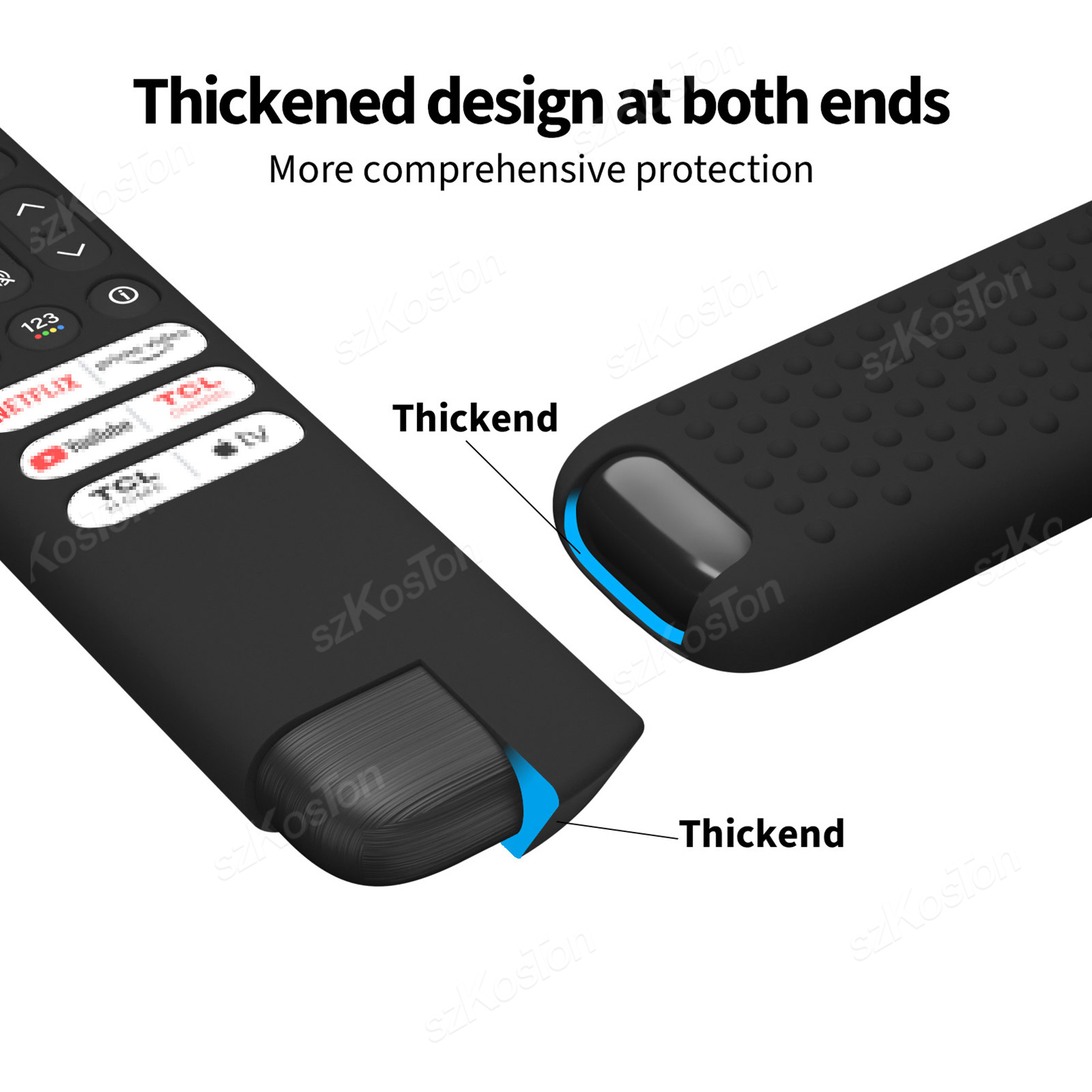 Silicone TV Remote Case for Smart TV TCL Control Protection Cover for RC813 RC923 FMB3/RC902V FMR1 FMR4 FMR5 Remote