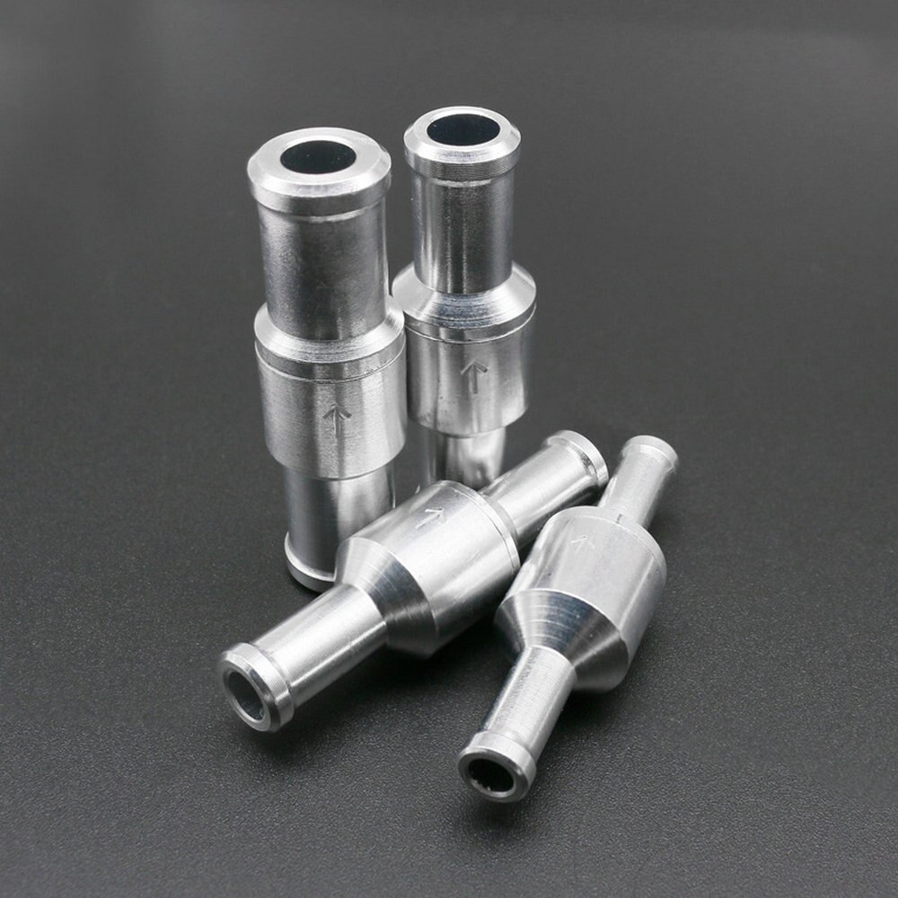 6/8/10/12mm Aluminum Inline One-Way Non-Return Check Valve Fuel/Water/Gas/Air/Vacuum Brake Servo Booster Car Accessories