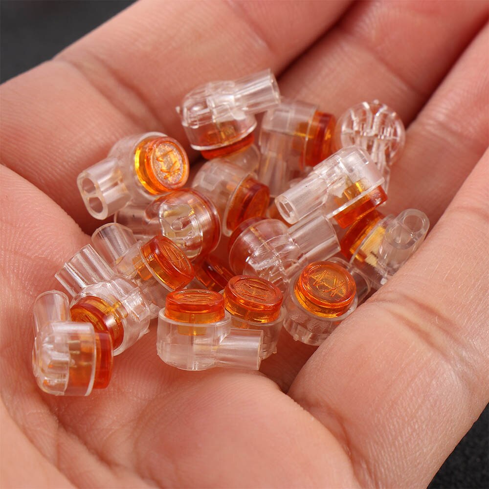 50/100 pcs Rj45 Connector Crimp Connection Terminals K1 Connector Waterproof Wiring Ethernet Cable Telephone Cord Term