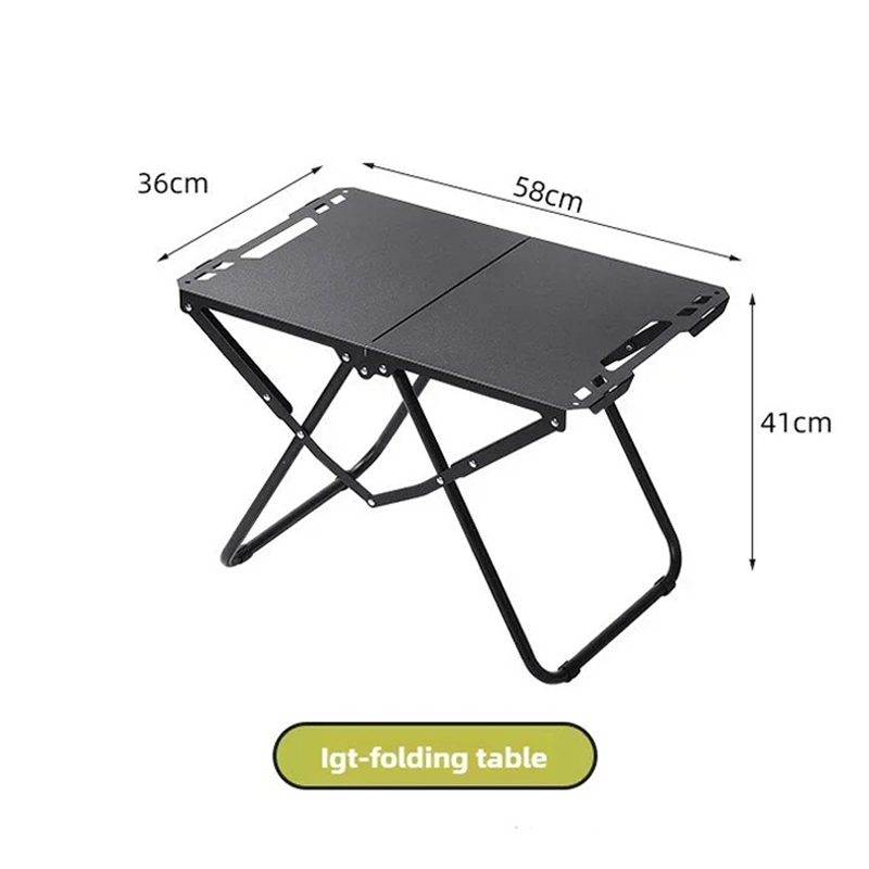 Bærbare campingklapborde ultralette udendørs foldbart skrivebord strand picnicbord kantudhulning hængbare genstande udstyr: Default Title