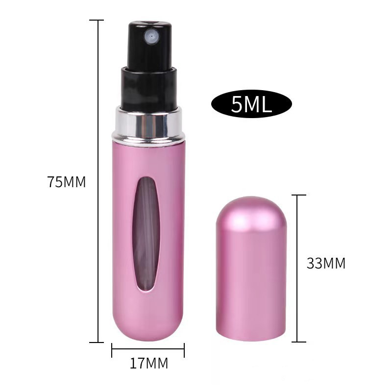 5ml Parfum Navulfles Draagbare Mini Hervulbare Spuitpot Geurpomp Lege Cosmetische Containers Verstuiver voor Reizen Tool