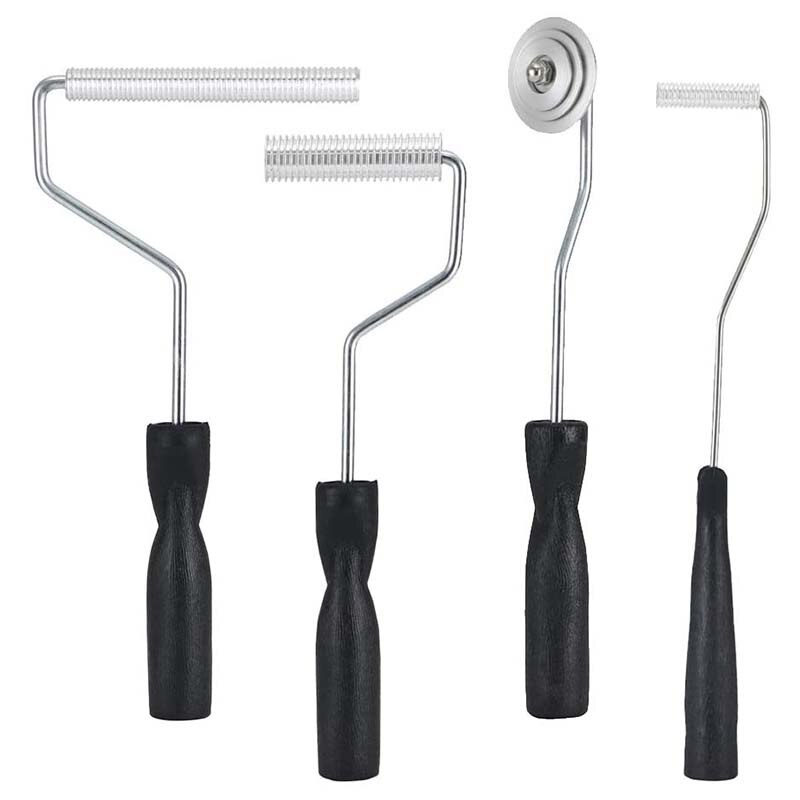 -Glasvezel Roller Tool Kit, 4 Stuk Glasvezel Hars Gelamineerd Bubble Roller Set, geschikt Voor Reparatie: Default Title