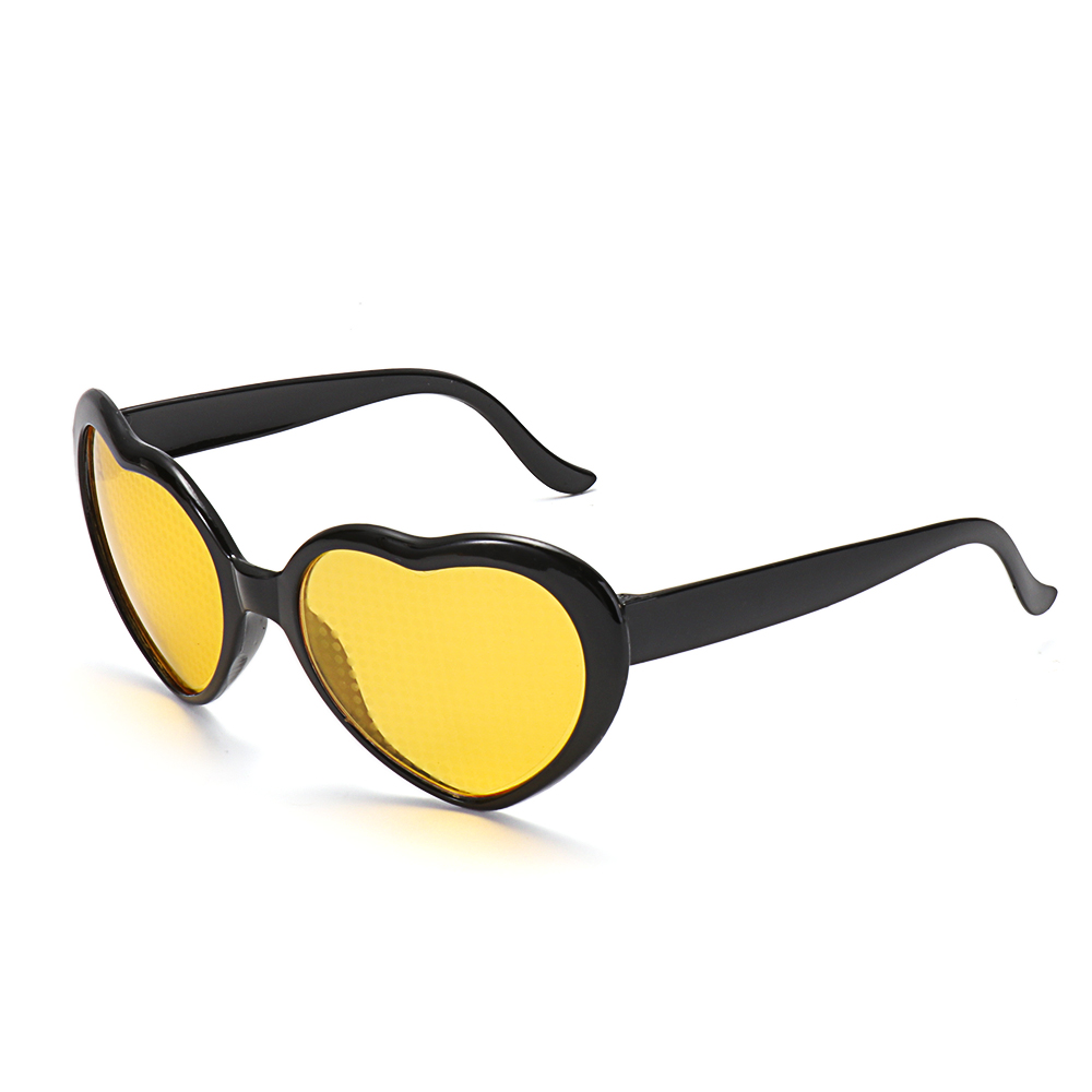 Retro-Herz effekt brille Lichteffekt Herzförmige Farbtöne Rosa Sonnenbrille für Fotoshootings, Nacht ansichten und Fotografie Requisiten