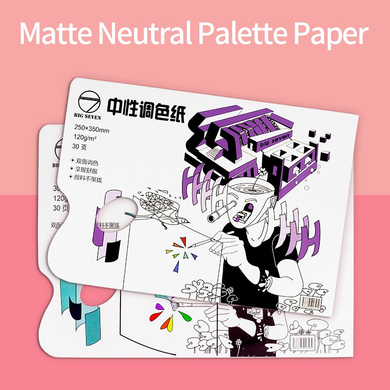 Wegwerp Tear-Off Palet Papier Kunst Speciale 30 Sheets Dubbelzijdig Bruikbaar Voor Acryl Olieverf Aquarel Gratis schoonmaken