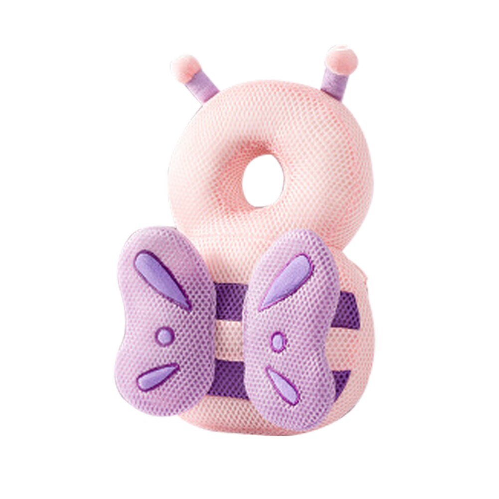 Nyfött barn baby huvudskydd pad kudde nackstöd tecknad mjuk säkerhet kuddar ängel fjäril ryggsäck fall skydd