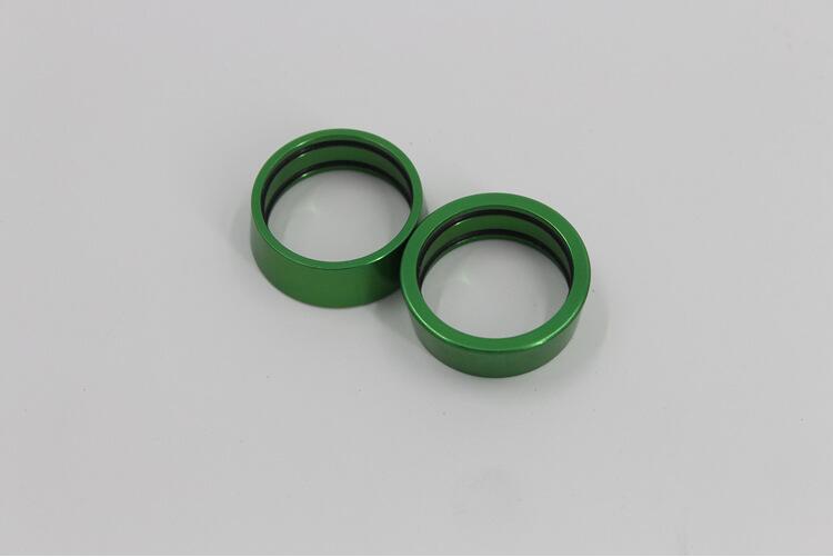 Litepro lenker gerade griff Bar halt kragen abstand Ring 25,4mm lenker Aluminium legierung abstand-ringe faltrad: Grün