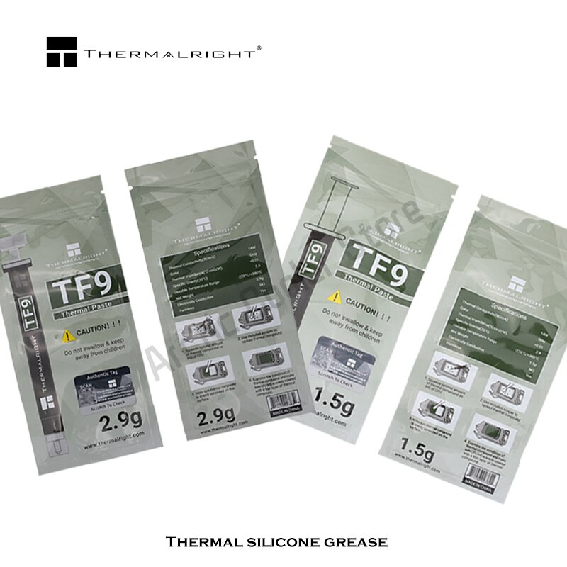 Thermalright TF9 Thermal Paste Grease 14W/mk for AMD Intel CPU Computer Notebook VGA GPU Compound Heatsink Plaster 1.5g 2.9g