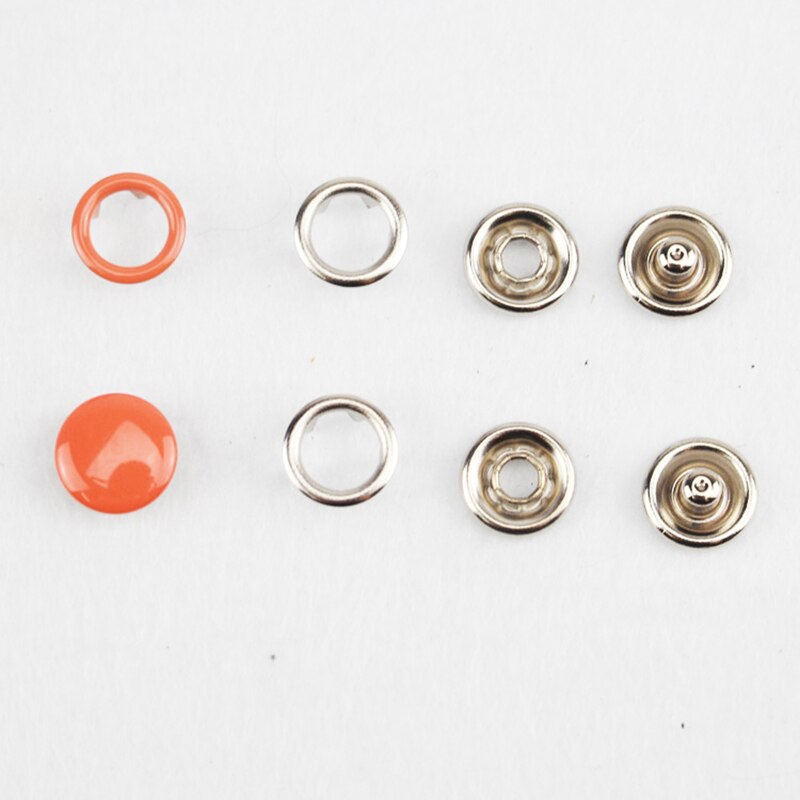 Tang værktøj  + 100/200 sæt 10 farve metal sy knapper hule/massive stang trykknapper snap fastgørelseselementer til installation af tøjposer