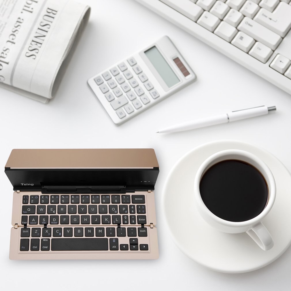 F18 Portable Metal Moonlight Box Keyboard Multi-Device Keyboard For Computers For Android For iOS Tablets