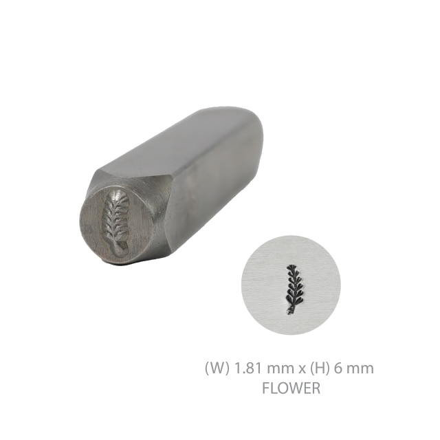 Timbres de en métal, timbres de fleurs et d'arbre, timbres en métal, tampons de poinçonnage en métal, kit d'estampage en métal, outil d'estampage de bijoux 1/4 (6 mm): Violet