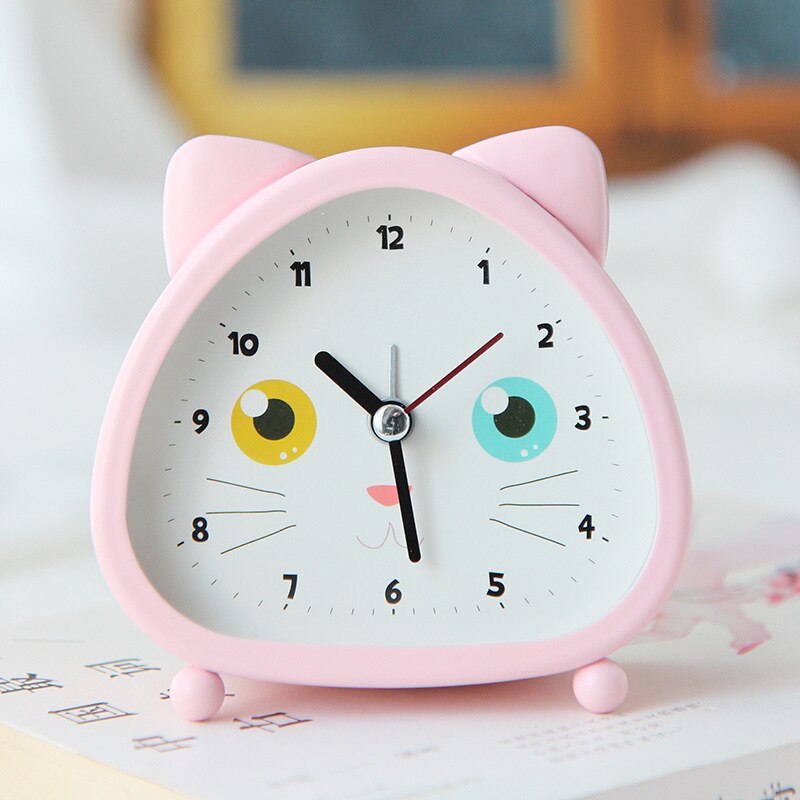 Cartoon Kleine Wekker Studenten Gebruik Nachtkastje Lichtgevende Kinderen Mute Creatieve Persoonlijkheid Lui Klok Alarm: 05