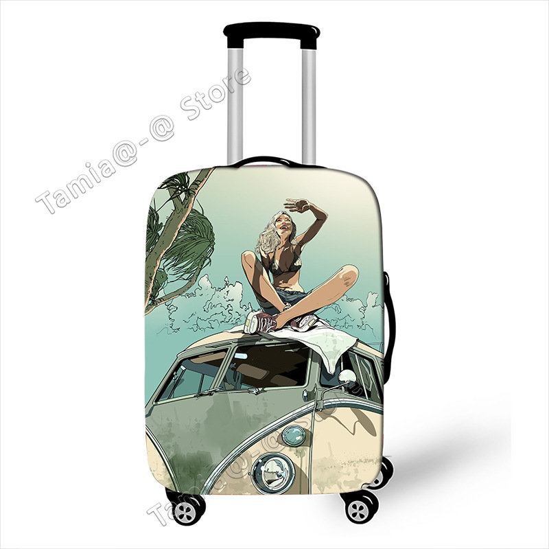 Capa protetora para mala de viagem de carro, acessórios de viagem, capa elástica contra poeira para bagagem, aplicável a mala de 18 ''-32'': M / MULTI