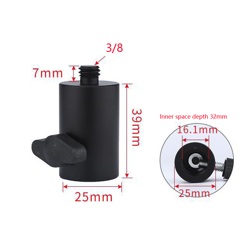 Uchwyt lampy aparatu lampa błyskowa doprowadziło 1/4 lub 3/8 fotografia adapter uchwytu lampy interfejs konwersji statywu akcesoria fotograficzne: B