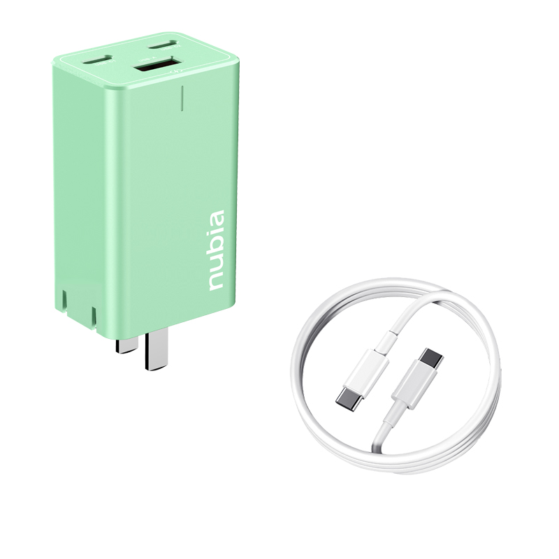 Original Nubia 65W GaN Quick Charger Adapter 100W 5A Cable for nubia RedMagic 6R 6 Pro 6S Pro Phone MAX output 65W PD Charger