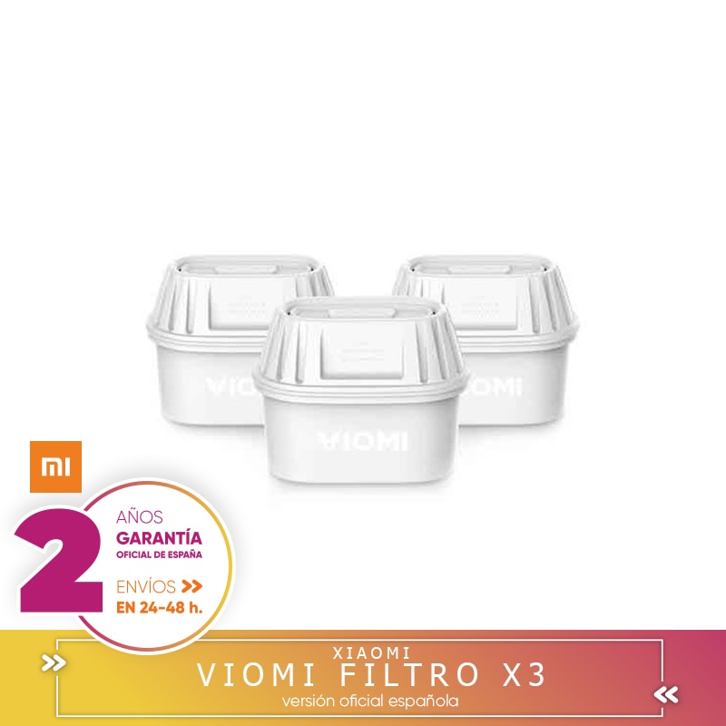 Filtros recambio de Xiaomi Viomi Pitcher Filter, filtros de agua para jarra xiaomi viomi, 3 unidades