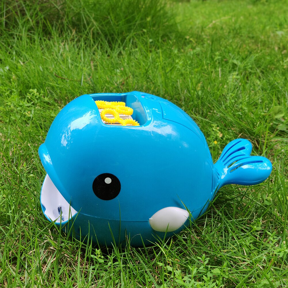 Kids Cartoon Whale Automatic Bubble Machine Toy Blower Maker Burbujas Outdoor Sports For Kids Toys