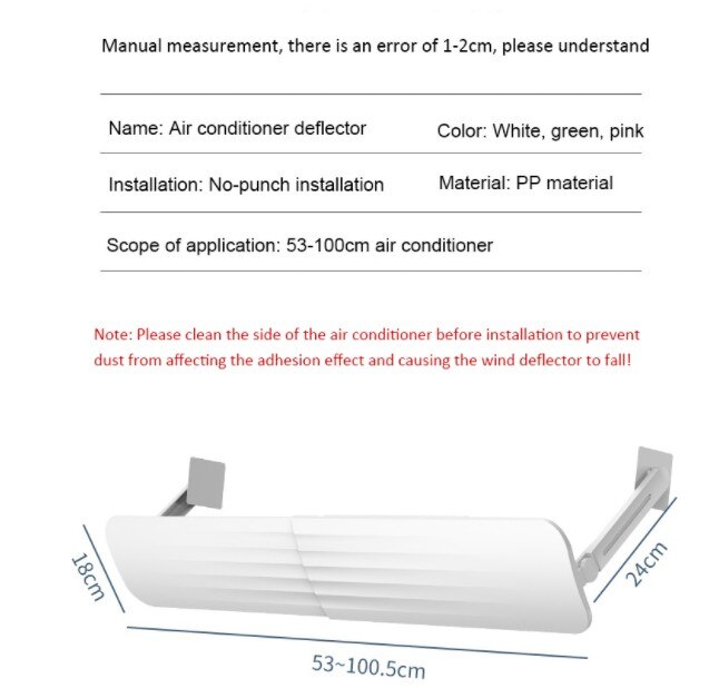 Airconditioner Voorruit Koude Wind Deflector Intre Grandado
