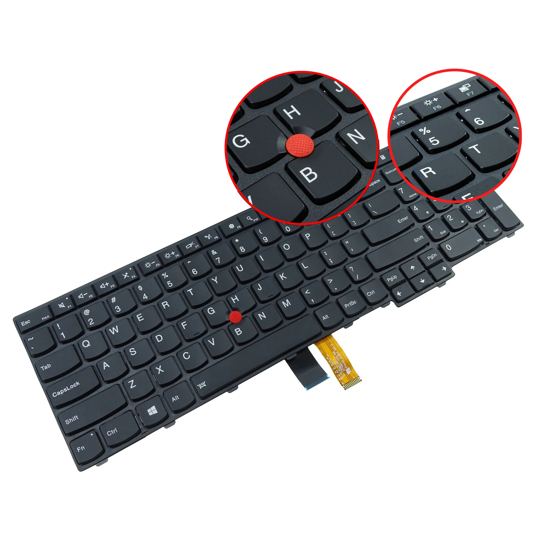 Clavier De Remplacement Russe Rétroéclairé Pour Lenovo Thinkpad E531