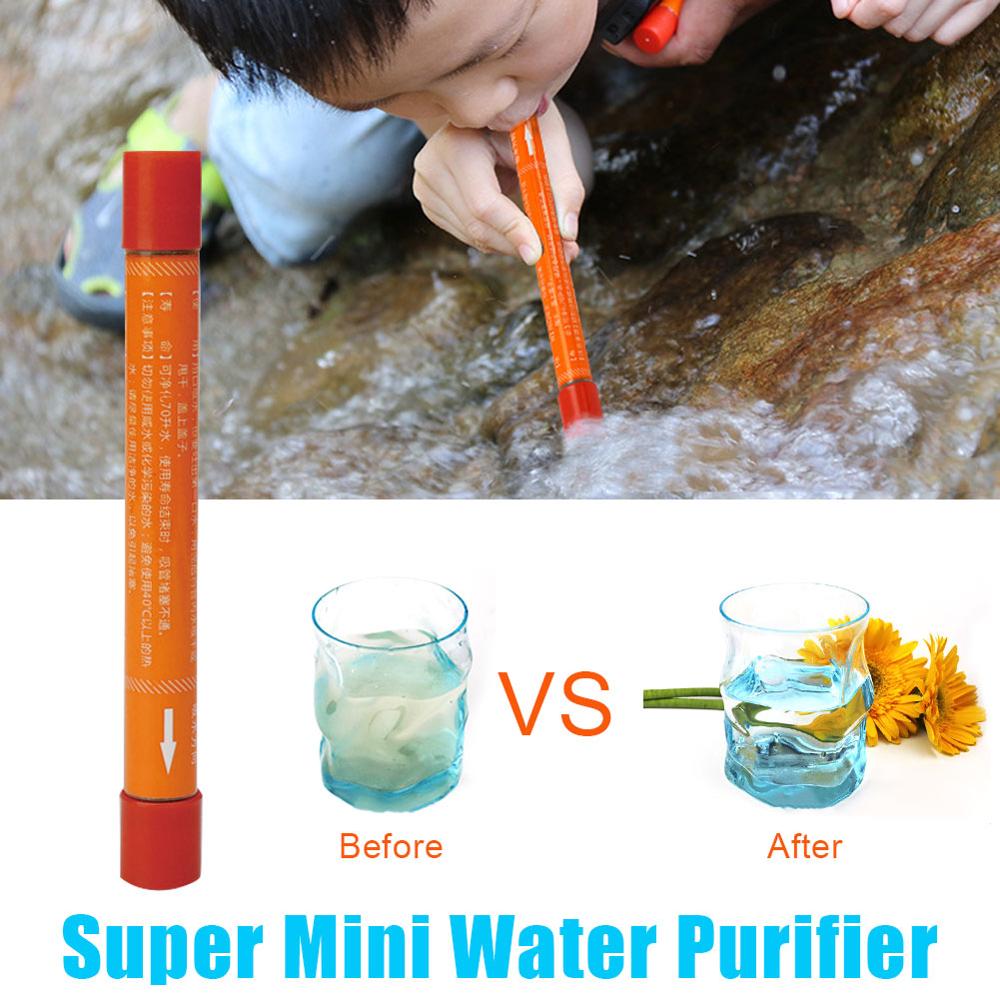 Portable Water Purifier Pocket Water Purification Straw Pen Outdoor Mini Water Purification Life Emergency Straw