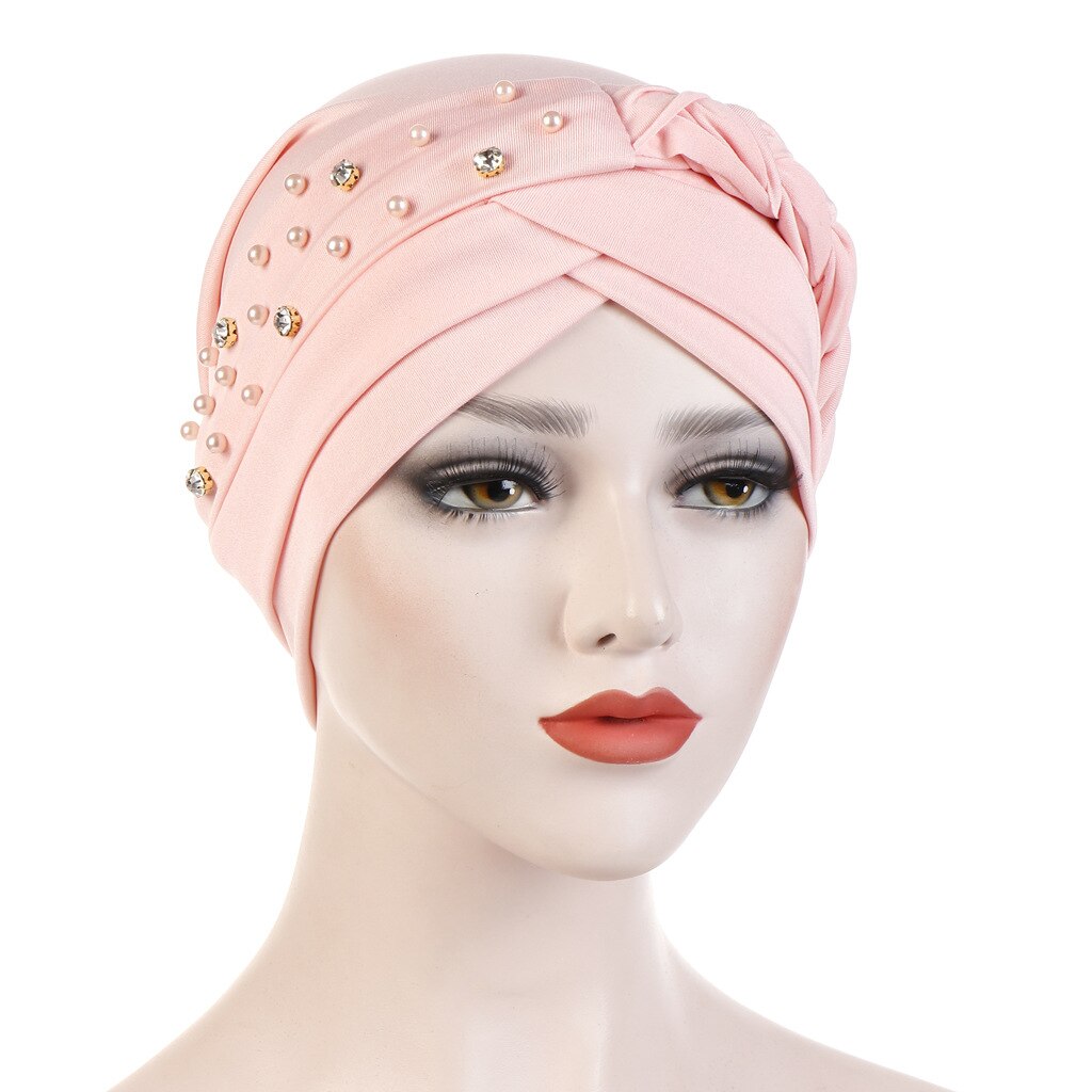 Hijab musulman, couvre-chef, bandeau croisé islamique, Turban, bandeau pour cheveux: 5