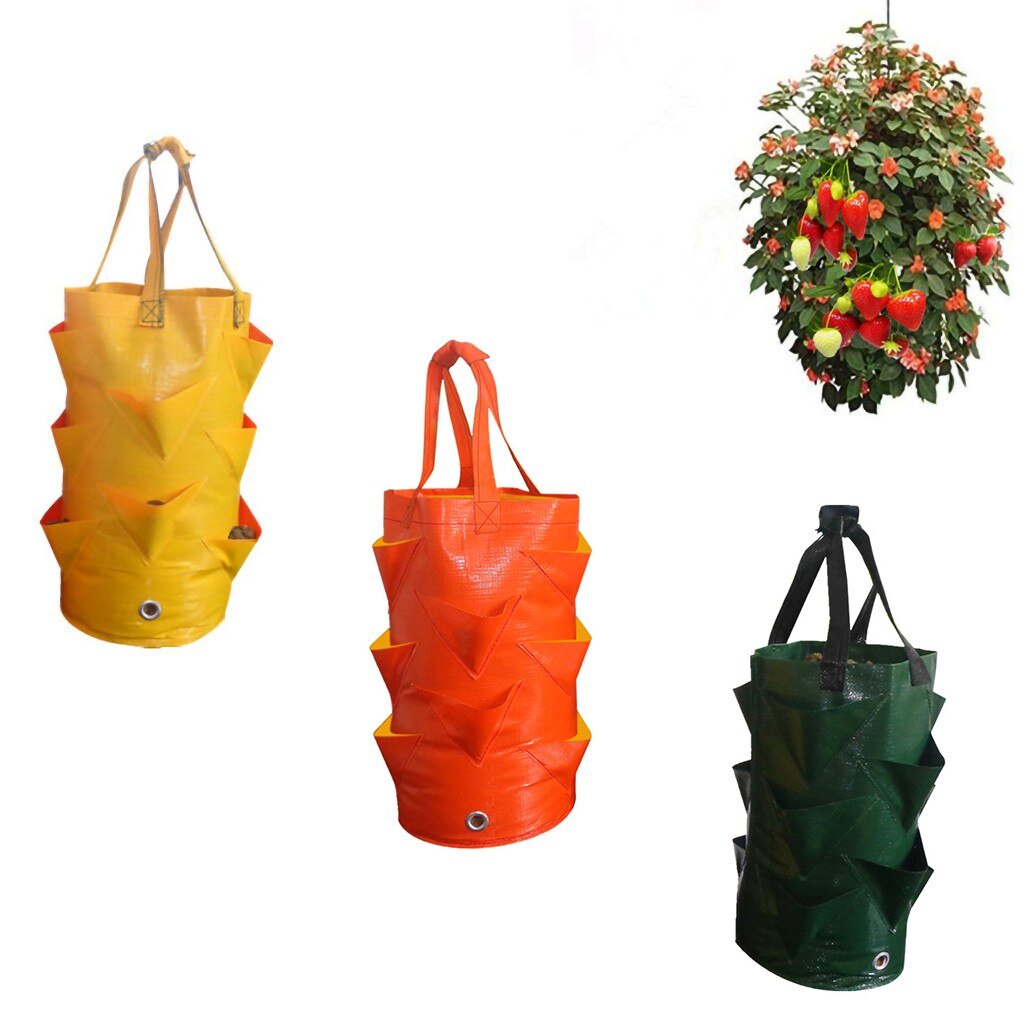 Multi-bouche conteneur sac planteur poche plante en croissance Pot côté produit pour jardin accessoires conteneur plante sac de culture