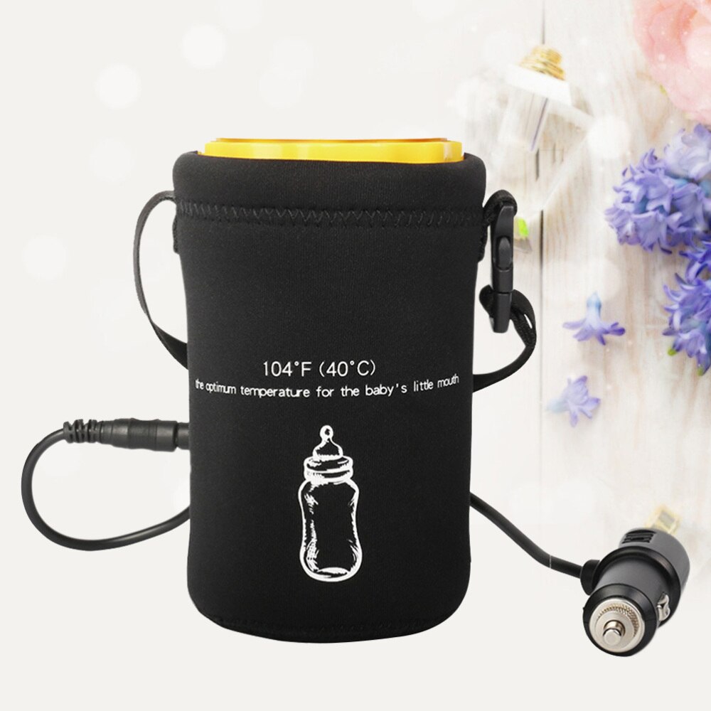 12v dc universal bil rejse flaskevarmer varmelegeme 104 ℉ 40 ℃ madmælk safty flaske sterilisator med bil cigarettænder kabel