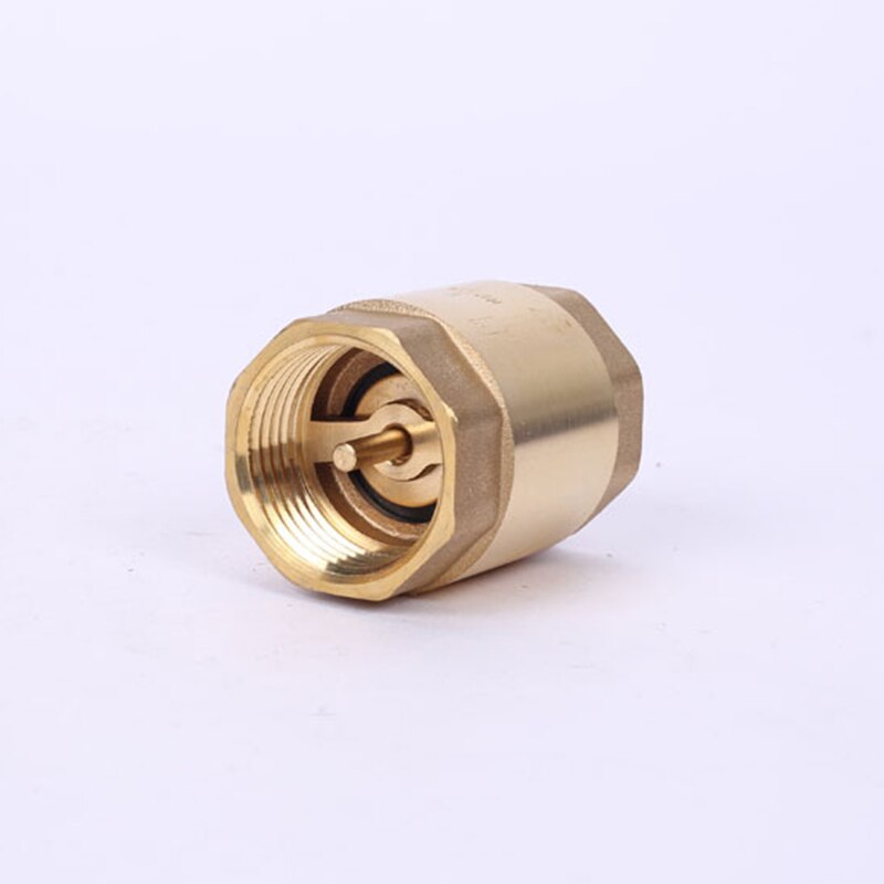 Brass In-line Spring Check Valve Thread One Way Check Valve for Liquid Gas AUG889