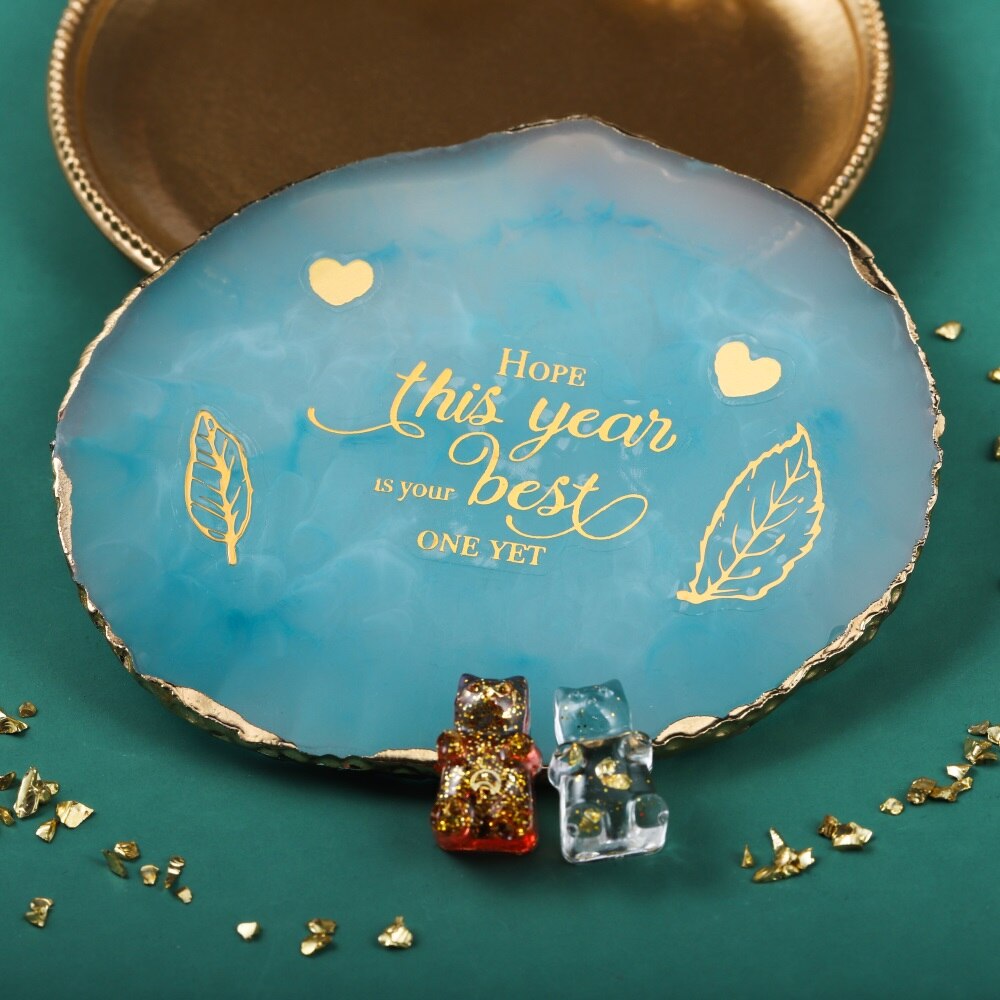 transparent Dekor Aufkleber Epoxid Harz Formen Füllstoff für DIY Silikon Formen Füllungen Handwerk Telefon fallen Liefert Accesscorues