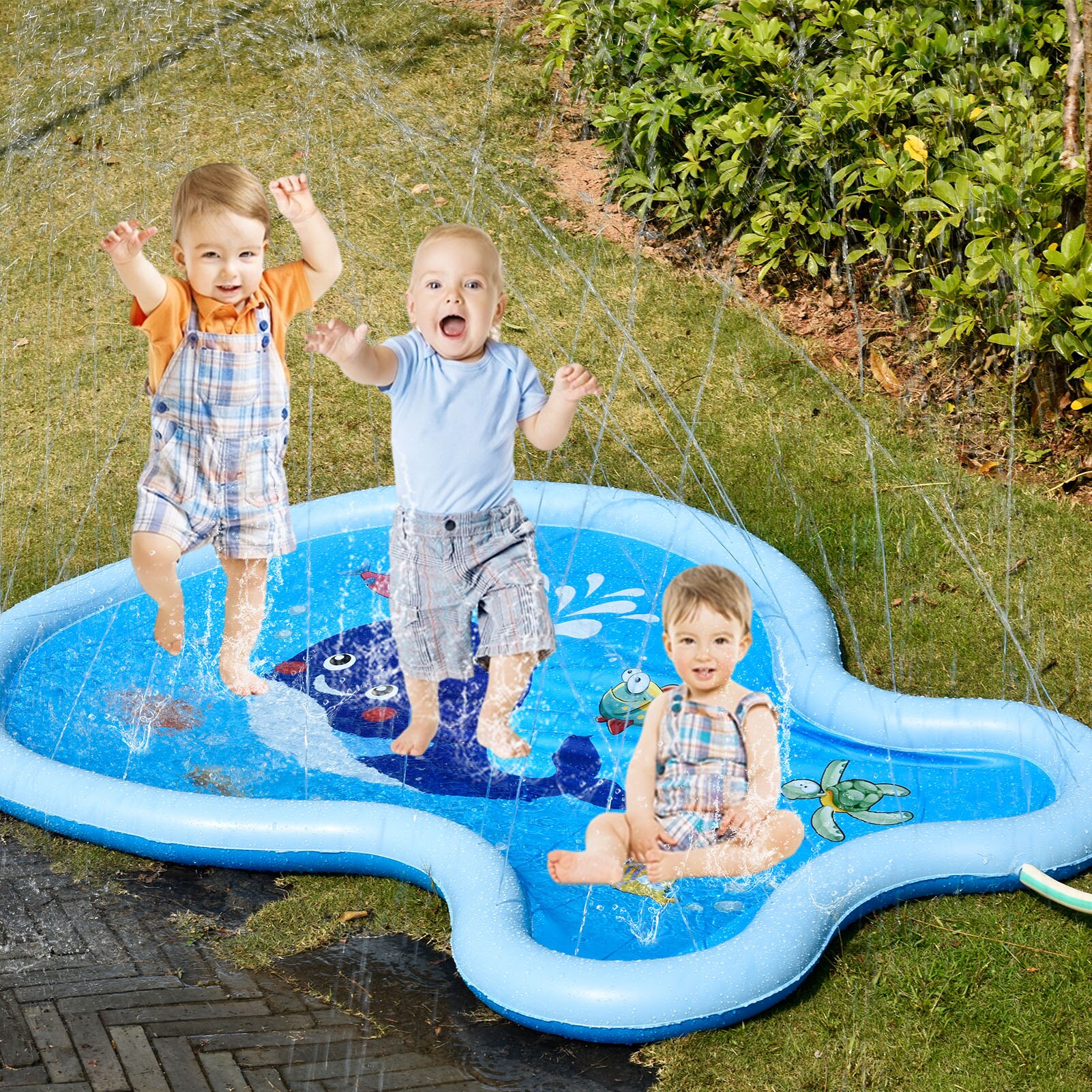 Kids Baby Opblaasbare Splash Water Spelen Mat Fun Strooi Mat Speelgoed Zomer Mat Voor Kinderen Kids Opblaasbare Water