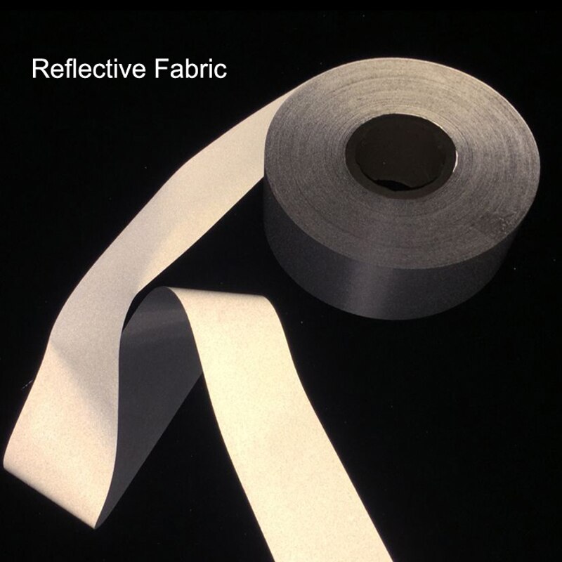 100% Polyester Reflective Fabric Grey Reflective Warning Fabric Sew on Clothes for