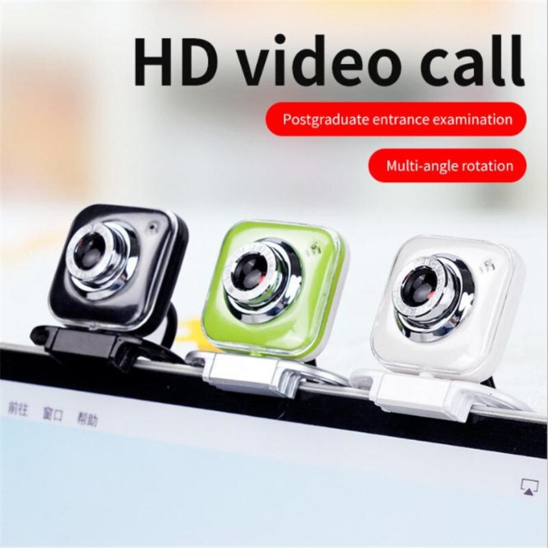 480p hd videocamera computer webcam met clip voor pc laptop usb computercamera 360 ° rotatie