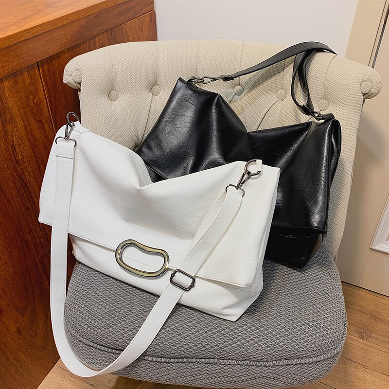 Grand sac à main Vintage pour femmes, fourre-tout en cuir PU de bonne , sacoche à épaule de styliste,
