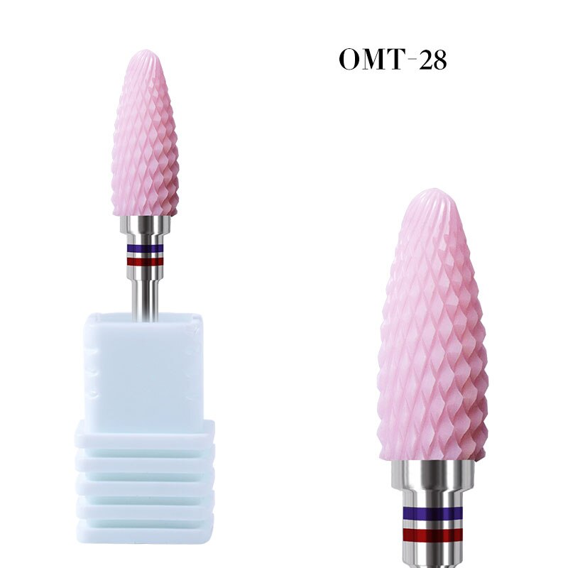 Fraise pour manucure et pédicure moulin Machine électrique pour ongles mèches de perceuse à ongles électrique Nail Art moulin outils de vernis à ongles: OMT-28