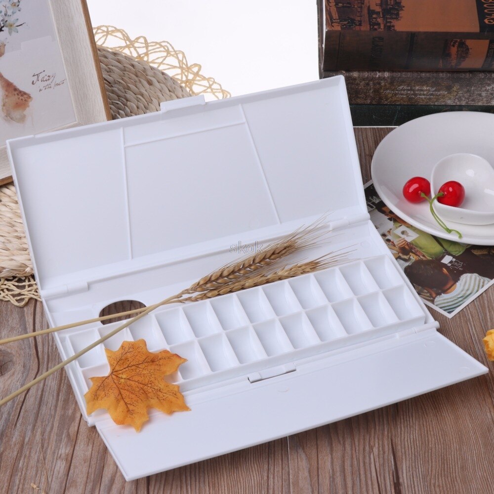 Watercolor Paint Palette 24 Grid Art Plastic Palette Art Supplies MAY12