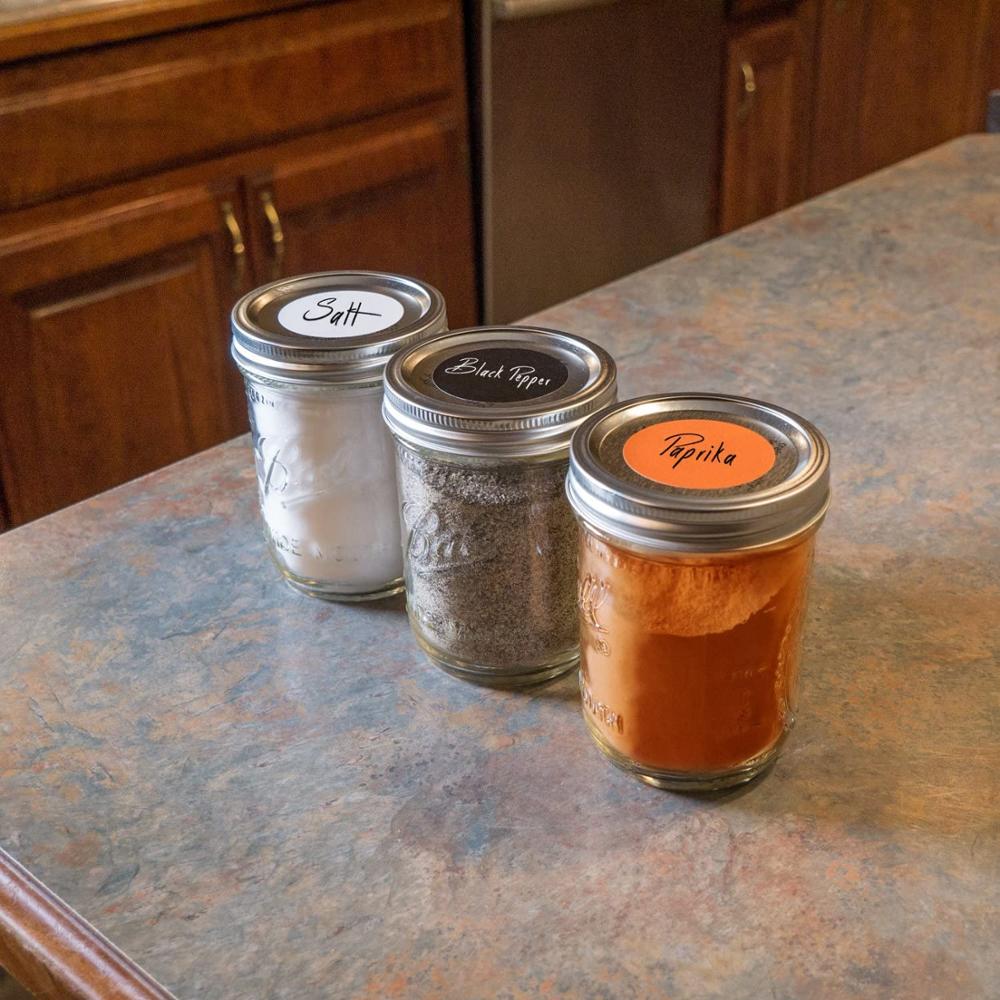 1.5 Orange Red Inch Round Permanent Color-Code Dot Stickers, 500 per Roll